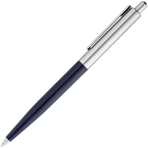 Ручка шариковая Senator Point Metal, темно-синяя фото 2