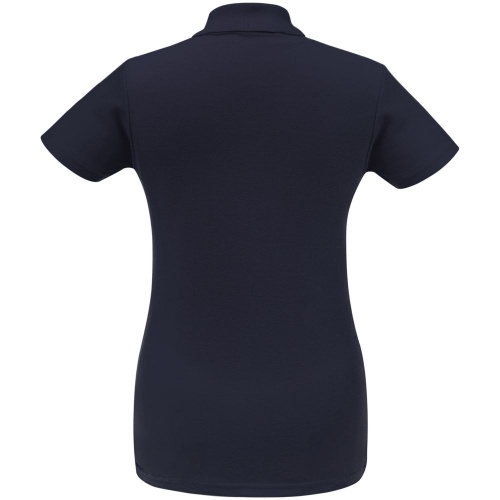 Рубашка поло женская ID.001 темно-синяя фото 2