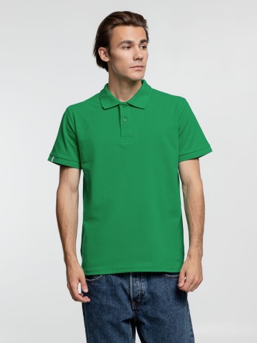 Рубашка поло мужская Virma Premium, зеленая фото 4