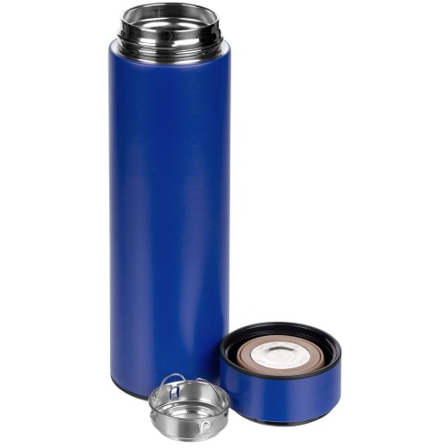 Смарт-бутылка с заменяемой батарейкой Long Therm, синяя фото 2