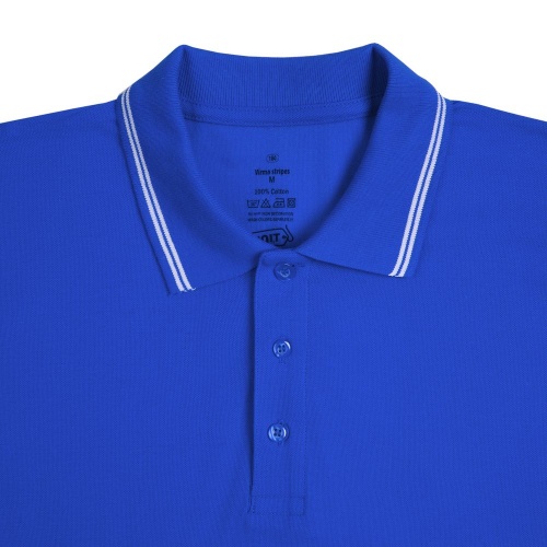 Рубашка поло Virma Stripes, ярко-синяя фото 3