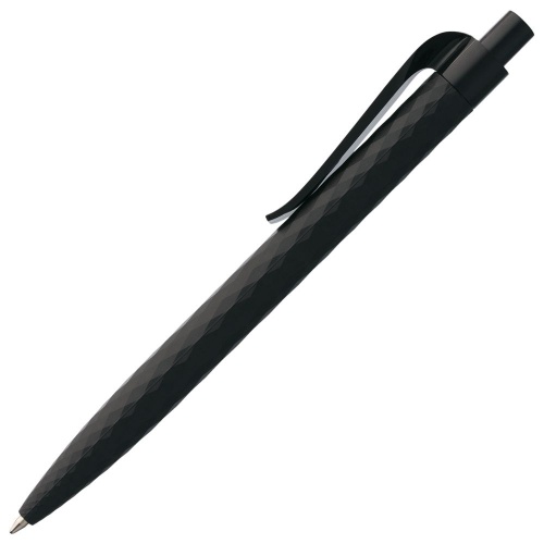 Ручка шариковая Prodir QS01 PRP-P Soft Touch, черная фото 3