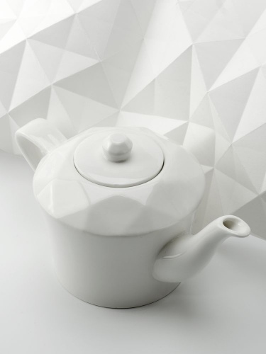 Чайник Diamante Bianco, белый фото 5