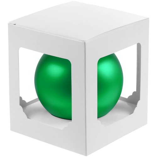 Елочный шар Gala Matt в коробке, 10 см, зеленый фото 3
