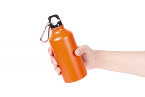 Бутылка для воды Funrun 400, оранжевая фото 3