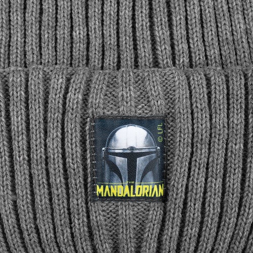 Шапка Mandalorian Helm, серый меланж фото 3