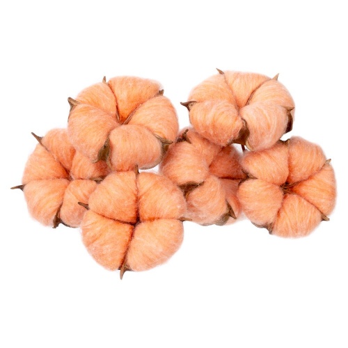Цветок хлопка Cotton, оранжевый фото 2