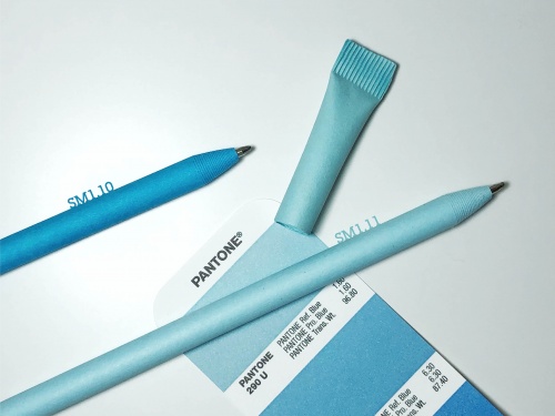 Бумажная ручка, светло-голубая фото 4