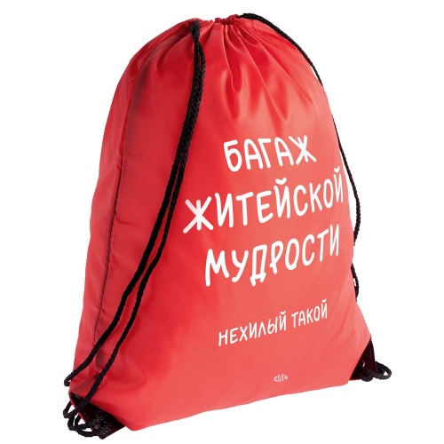 Рюкзак «Багаж житейской мудрости», красный фото 2