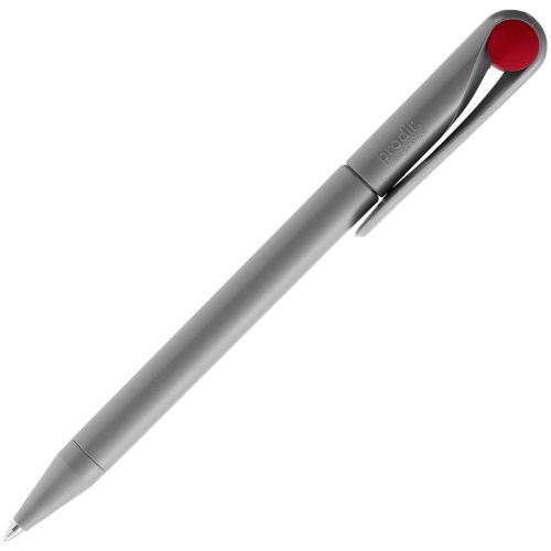 Ручка шариковая Prodir DS1 TMM Dot, серая с красным фото 3