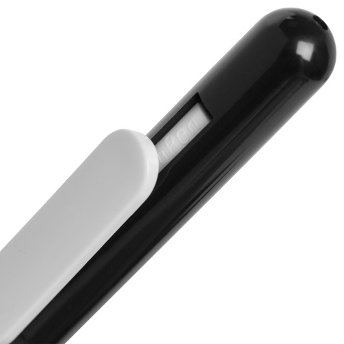 Ручка шариковая Swiper, черная с белым фото 4