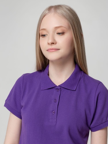 Рубашка поло женская Virma Lady, фиолетовая фото 7