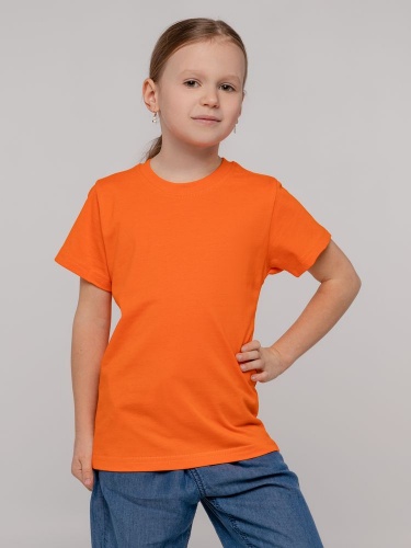 Футболка детская T-Bolka Kids, оранжевая фото 5