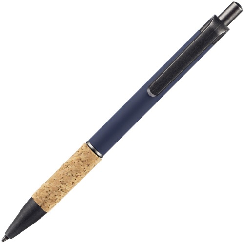 Ручка шариковая Cork, синяя фото 3