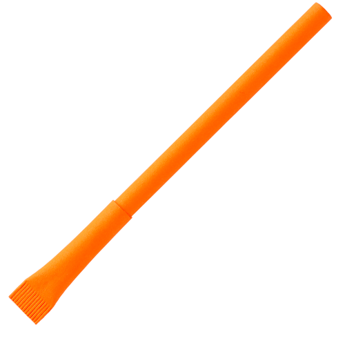Бумажная ручка, оранжевая