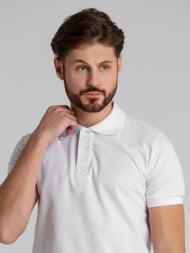 Рубашка поло мужская Virma Premium, белая фото 8