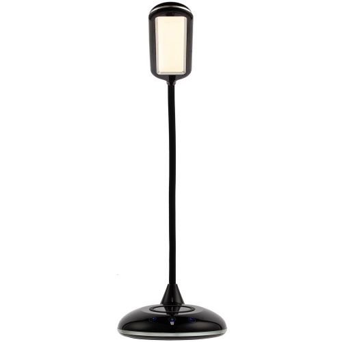 Лампа с беспроводной зарядкой Bright Helper, черная фото 2