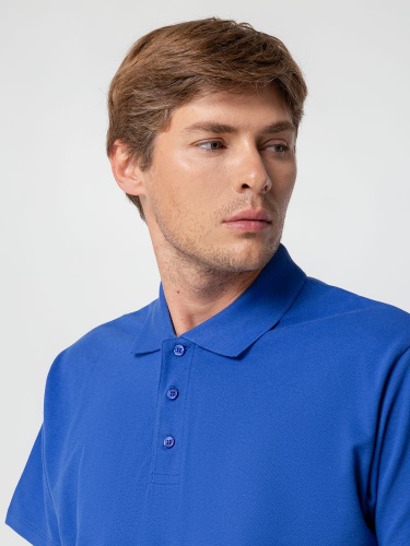 Рубашка поло мужская Spring 210, ярко-синяя (royal) фото 7