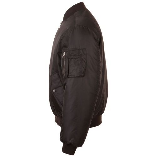 Куртка бомбер унисекс Remington, черная фото 3