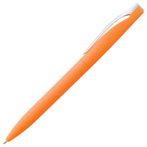 Ручка шариковая Pin Soft Touch, оранжевая фото 5