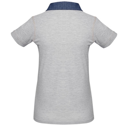 Рубашка поло женская DNM Forward серый меланж фото 2