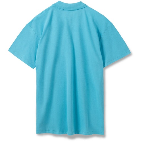 Рубашка поло мужская Summer 170, бирюзовая фото 2