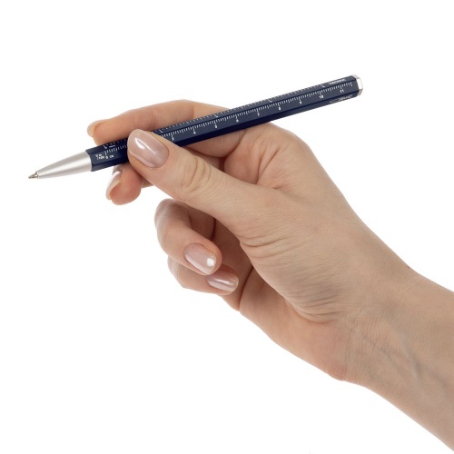Ручка шариковая Construction Basic, темно-синяя фото 4