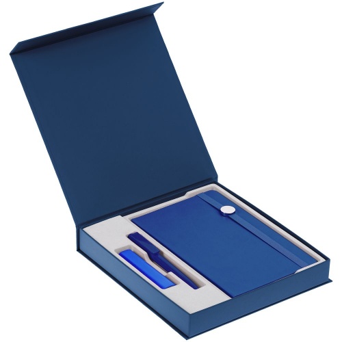 Коробка Arbor под ежедневник, аккумулятор и ручку, синяя фото 2
