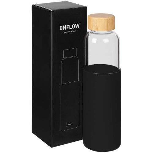 Бутылка для воды Onflow, черная фото 7