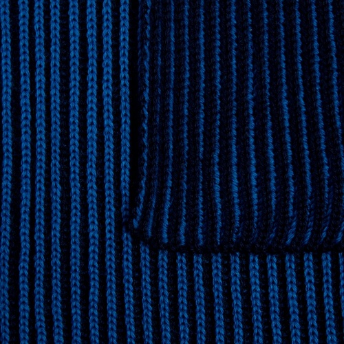 Шарф Nobilis, темно-синий с синим фото 4