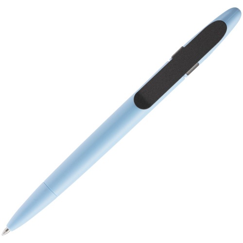 Ручка шариковая Prodir DS5 TSM Metal Clip, голубая с серым фото 4