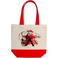 Холщовая сумка Carmen and Сarwoman, красная