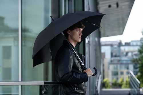 Зонт-трость Promo, черный фото 4