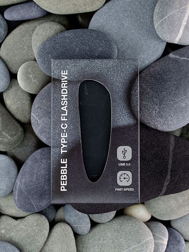 Флешка Pebble Type-C, USB 3.0, черная, 16 Гб фото 8