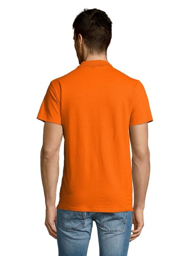 Рубашка поло мужская Summer 170, оранжевая фото 6