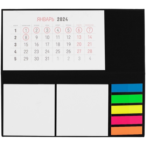 Календарь настольный Grade, черный фото 2