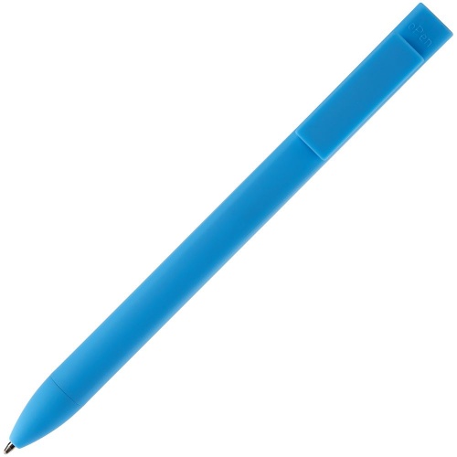 Ручка шариковая Swiper SQ Soft Touch, голубая фото 2