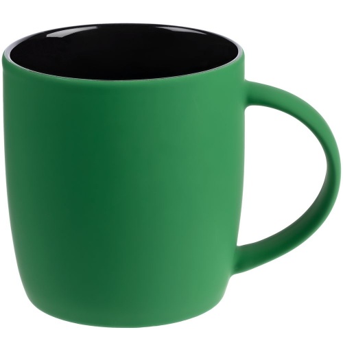Набор Color Block: кружка и ручка, зеленый с черным фото 3