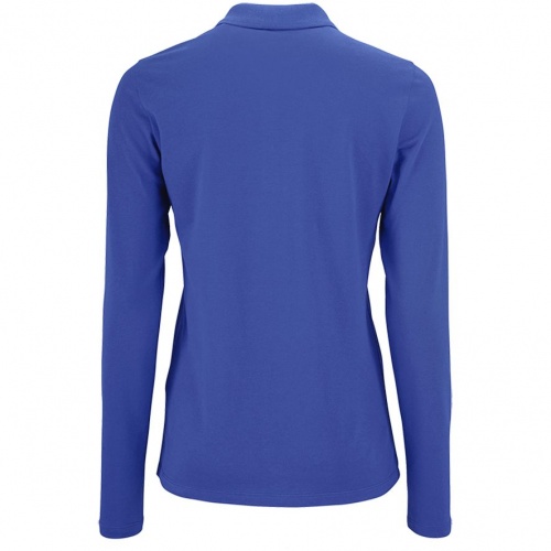 Рубашка поло женская с длинным рукавом Perfect LSL Women, ярко-синяя фото 2