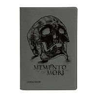 Обложка для паспорта Memento Mori, серая