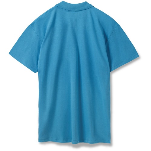 Рубашка поло мужская Summer 170, ярко-бирюзовая фото 2