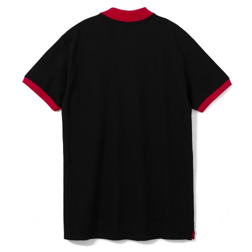 Рубашка поло Prince 190, черная с красным фото 2