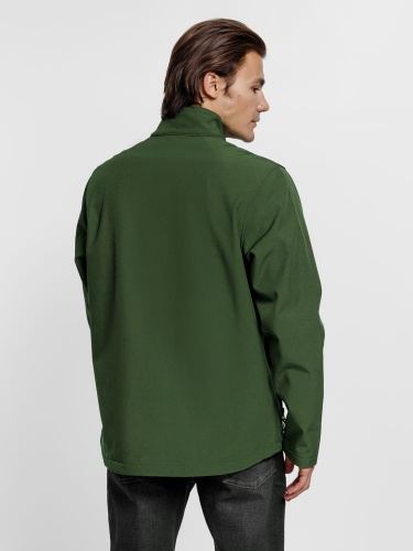 Куртка софтшелл мужская Race Men, темно-зеленая фото 5