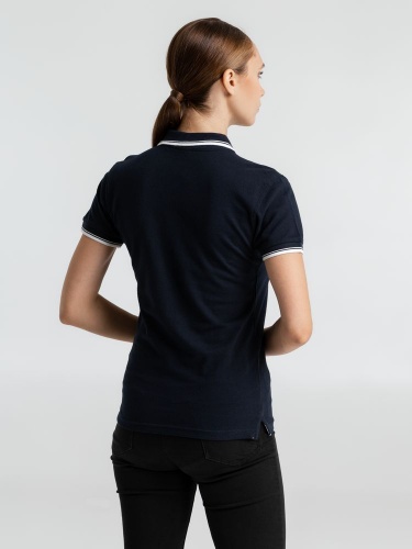 Рубашка поло женская Practice Women 270, темно-синяя с белым фото 4