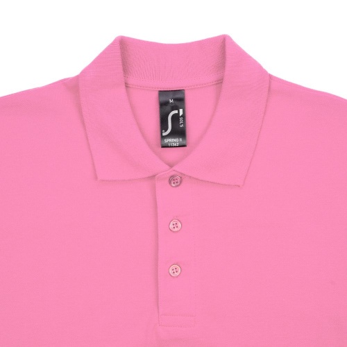 Рубашка поло мужская Spring 210, розовая фото 3