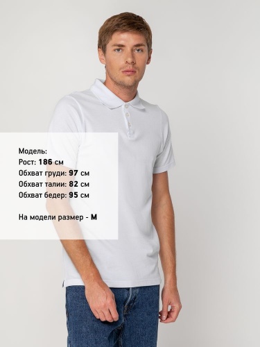 Рубашка поло мужская Virma Light, белая фото 5