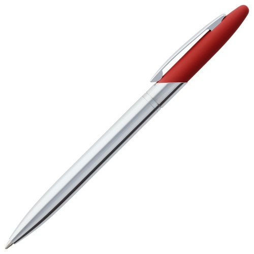 Ручка шариковая Dagger Soft Touch, красная фото 2