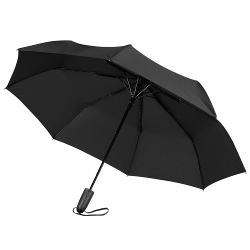 Складной зонт Magic с проявляющимся рисунком, черный фото 3