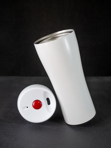 Термостакан Solingen, вакуумный, герметичный, белый фото 5
