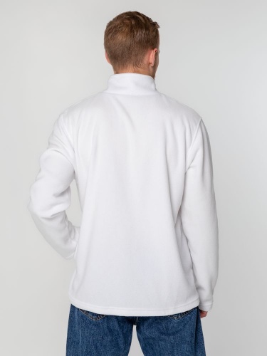 Куртка флисовая унисекс Manakin, белая фото 7